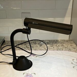 13” Black Adjustable OttLite Desk Lamp
